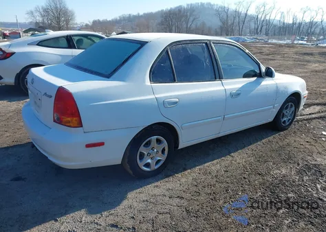 2005 Hyundai Accent Gls из США, поврежденный, VIN KMHCG45C55U576021